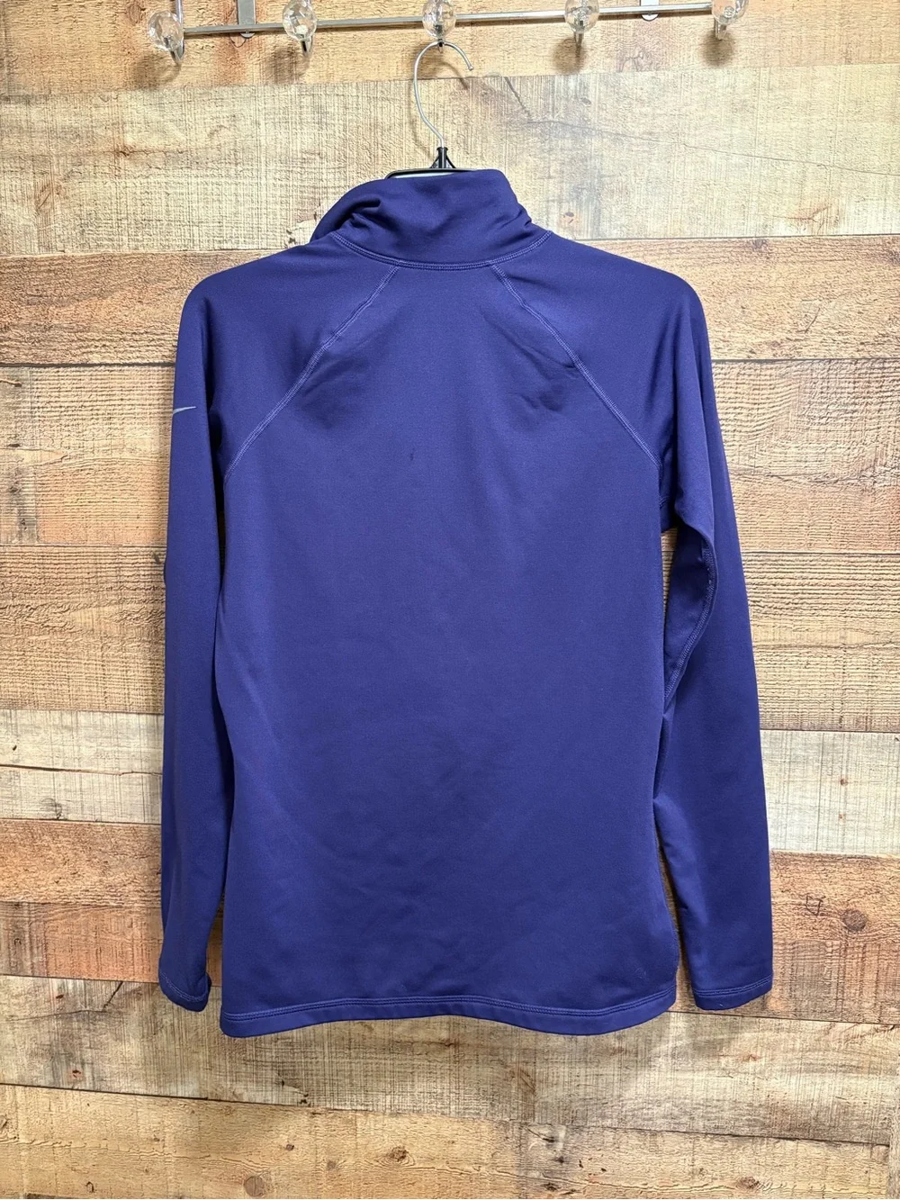 Nike Pro Dri-FIT Women’s Half Zip Pullover Size L Blue/Purple W040